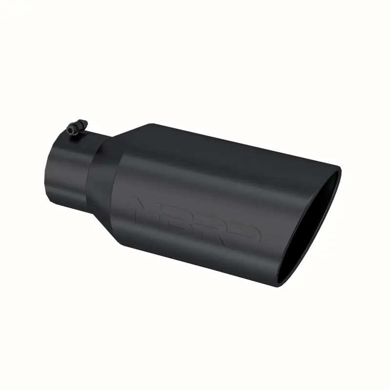 MBRP Universal Tip 8in OD Rolled End 5in Inlet 18in Length T304 - Black Fresh Stock