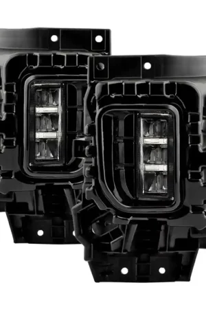 Top Rated Spyder 2024+ Chevy Silverado 2500HD/3500HD OEM Style Full LED Fog Light w/Universal Switch