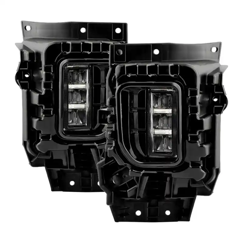 Top Rated Spyder 2024+ Chevy Silverado 2500HD/3500HD OEM Style Full LED Fog Light w/Universal Switch