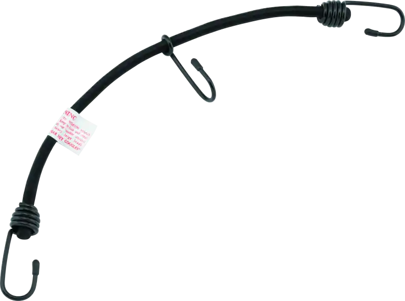 Exclusive BikeMaster Bungee 18in Heavy Duty 3 Hook Black