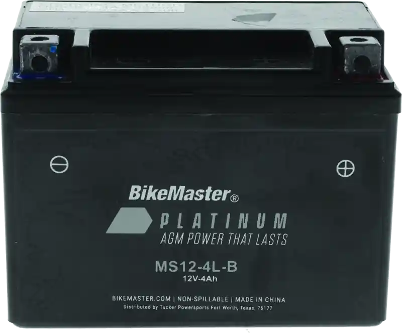 Hassle-Free Returns BikeMaster AGM Battery - MS12-4L-B