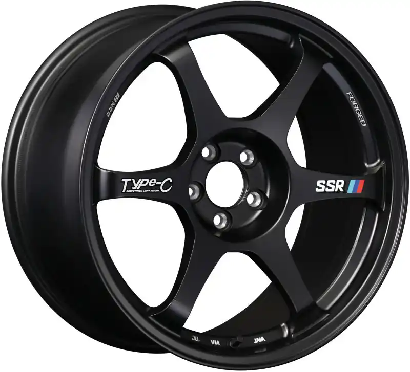Brand New SSR Type-C Forged 18x9.5 +45 5/100 - Sprint Black Wheel
