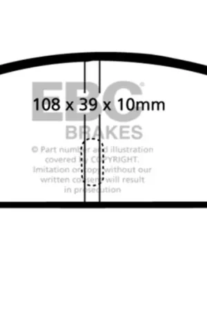 Modern EBC 68-83 Fiat 124 1.6 Greenstuff Rear Brake Pads