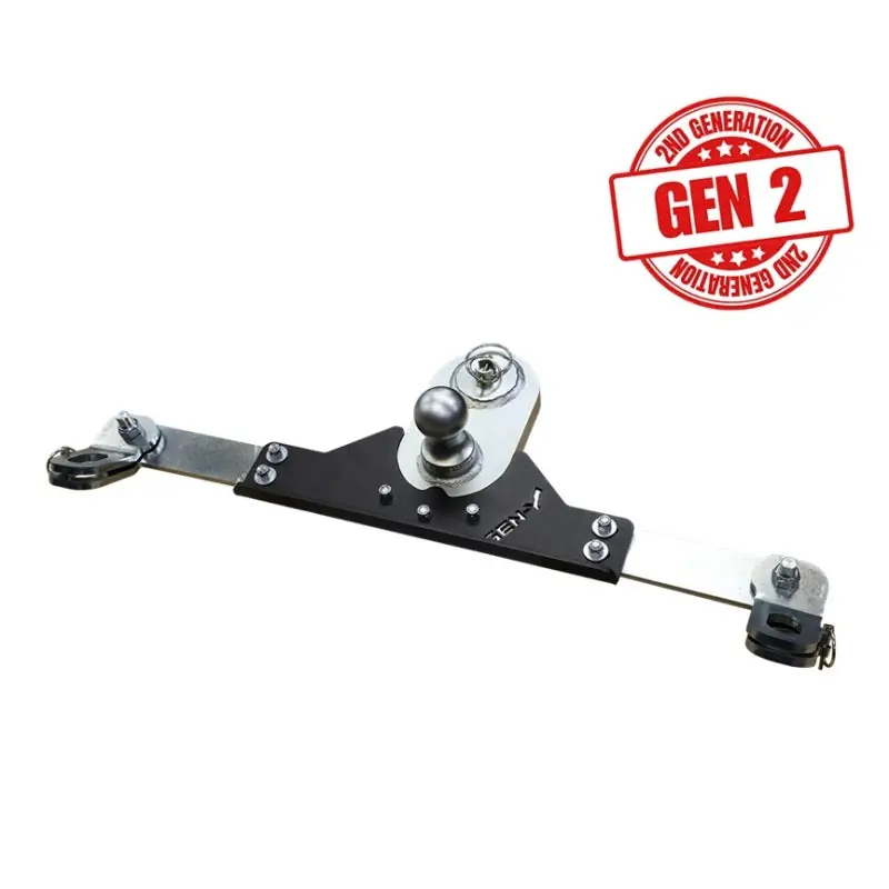 Today Only Gen-Y Dodge/RAM GoosePuck II 5in Offset Ball Puck Mount & 25K Towing w/Safety Chain Anchors