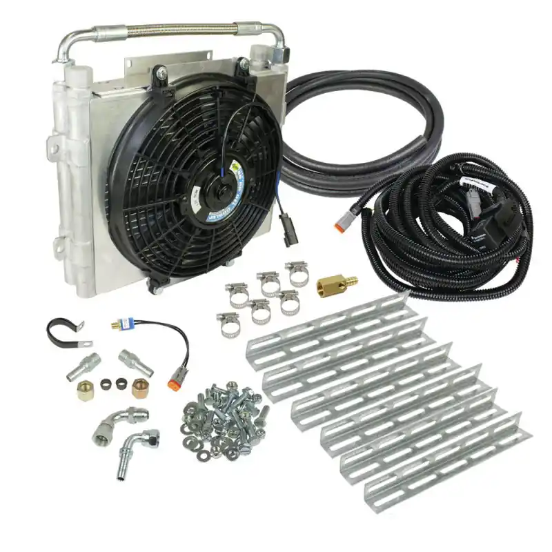 BD Diesel Xtrude Double Stacked Transmission Cooler Kit - Universial 1/2in Tubing Original