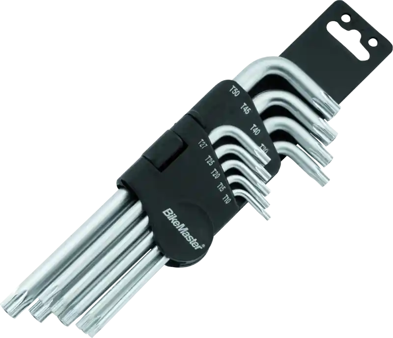 BikeMaster 9-pc Ball End Short Wrench Set - Torx Trusted Brand