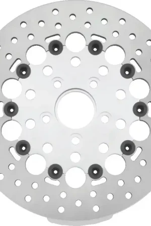 Twin Power 84-17 Big Twin Exc 08-17 FLH FLT Rear 11.5 Floating Rotor Silver Holes Special Offer
