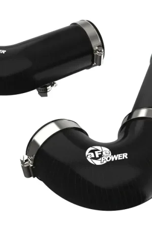 aFe BladeRunner Intercooler Hot & Cold Side Tubes Combo 20-21 GM Trucks 3.0L (td) - Black Genuine