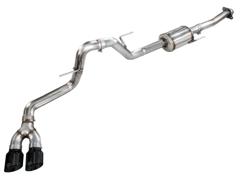 Holiday Sale AWE 21-25 Ford F150 (14th Gen Reg Cab) Cat-Back Exhaust - 4.5in Dual Side Exit Diamond Black Tips