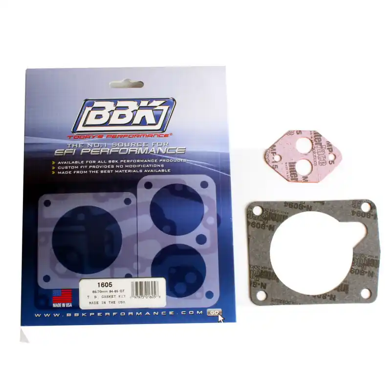 BBK 94-95 Mustang 5.0 65 70mm Throttle Body Gasket Kit Certified