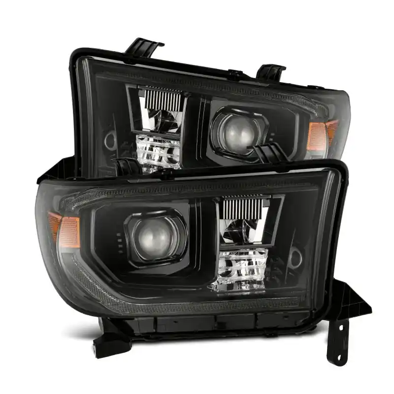 AlphaRex 07-13 Toyota Tundra / 08-17 Sequoia LUXX LED Proj HL Alpha-Blk w/Actv Light Seq. Sig + DRL Exclusive Offer