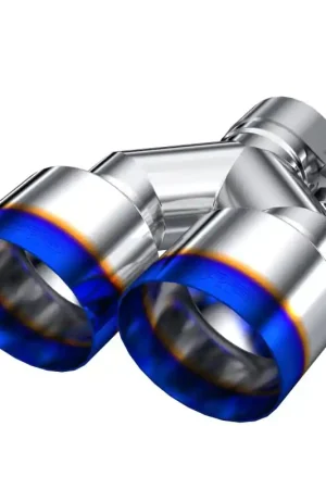 MBRP Burnt End Tip 2.5 ID Dual 4 OD Out 9.55 length Single wall 304 Stainless Steel Pass Side Fresh Stock