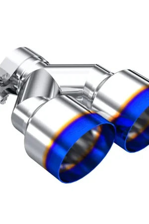 MBRP Burnt End Tip 2.5 ID Dual 4 OD Out 9.5 length Single wall 304 Stainless Steel Driver Side Discount