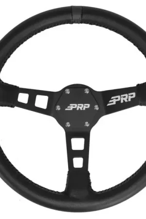 Special Offer PRP Deep Dish Leather Steering Wheel- Black