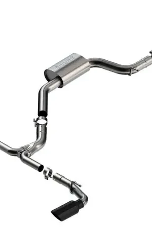 Borla 22-23 Volkswagen Golf GTI 2.0L AT/MT 3inch S-Type Cat-Back Exhaust - 4in Black Chrome Tips Limited Time
