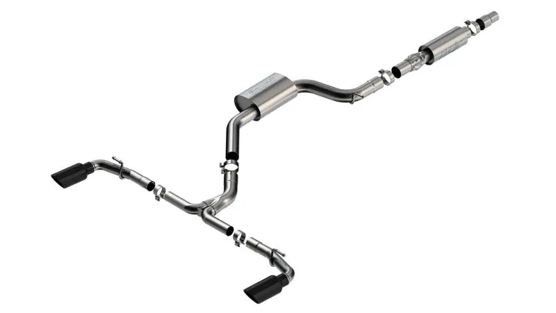 Borla 22-23 Volkswagen Golf GTI 2.0L AT/MT 3inch S-Type Cat-Back Exhaust - 4in Black Chrome Tips Limited Time