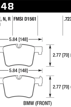 Hawk 13-14 BMW 328i/328i xDrive / 2014 428i/428i xDrive HP Plus Front Brake Pads Affordable