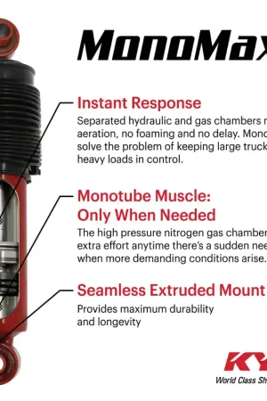 Express Delivery KYB Shocks & Struts MonoMax Rear CHEVROLET Silverado C and R - Series 1/2 Ton (2WD) 2001-07 C and R