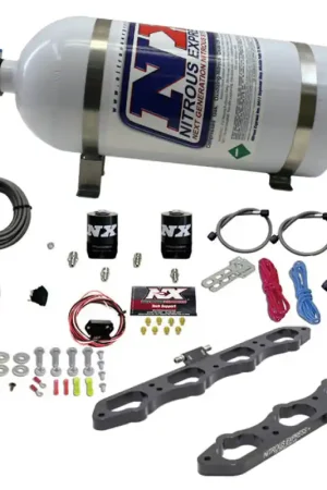 Bargain Nitrous Express Ford Coyote 5.0L V8 Nitrous Wet Port Plate Kit w/10lb Bottle