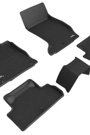 3D MAXpider 2019-2023 Genesis G70 AWD Kagu 1st & 2nd Row Floormats - Black Warranty Included