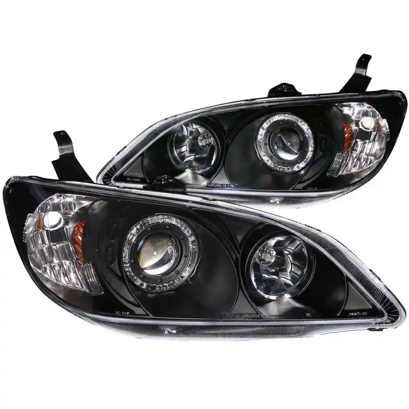 Hot Deal ANZO 2004-2005 Honda Civic Projector Headlights w/ Halo Black