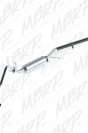 Authentic MBRP 2003-2007 Chev/GMC 1500 Classic 4.8/5.3L EC/CC-SB Cat Back Single Side AL P Series Exhaust