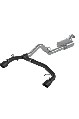 MBRP 21-22 Ford Bronco 2.3/2.7L EcoBoost 2/4-Dr 3in Catback Dual Split Rear Exit BLK AL Hassle-Free Returns