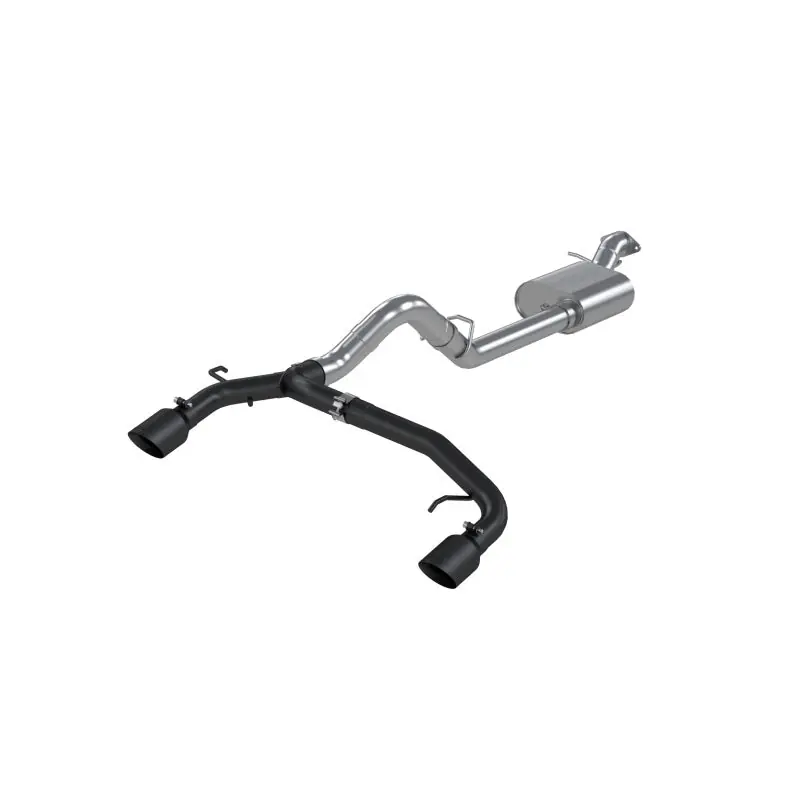 MBRP 21-22 Ford Bronco 2.3/2.7L EcoBoost 2/4-Dr 3in Catback Dual Split Rear Exit BLK AL Hassle-Free Returns