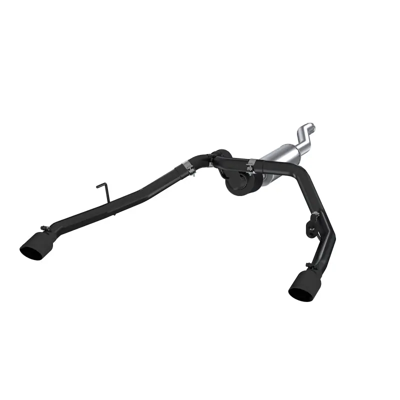 Best Price MBRP 2020 Jeep Gladiator 3.6L 2.5in Dual Rear Exit Cat Back Exhaust Black Coated