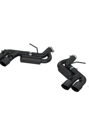 MBRP 16-19 Chevy Camaro V8 6.2L 6spd 3in Black Race Dual Axle Back w/ 4.5in Quad Dual Wall Tips Worldwide Shipping