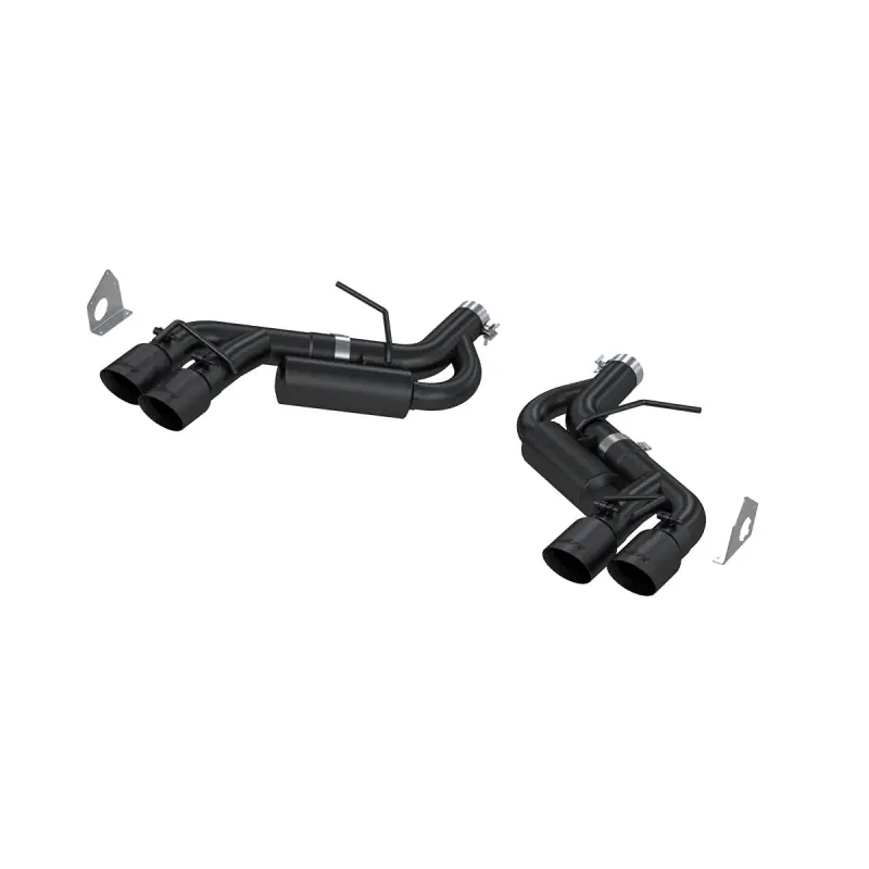 MBRP 16-19 Chevy Camaro V8 6.2L 6spd 3in Black Race Dual Axle Back w/ 4.5in Quad Dual Wall Tips Worldwide Shipping