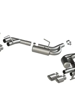 Clearance MBRP 16-19 Chevrolet Camaro V6 2.5in AL NPP Dual Axle Back Exhaust w/ 4in Quad Dual Wall Tips