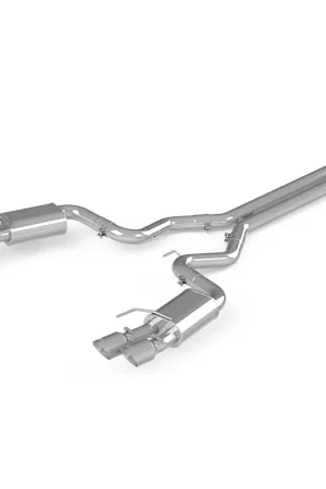 MBRP 18-19 Ford Mustang GT 5.0 3in Dual Split Rear Cat Back w/ Quad 4.0in Dual Wall Tips- T304 Money Back Guarantee