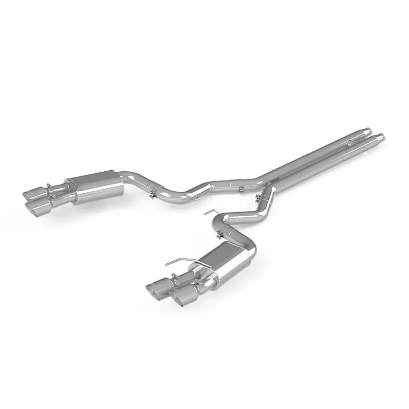 MBRP 18-19 Ford Mustang GT 5.0 3in Dual Split Rear Cat Back w/ Quad 4.0in Dual Wall Tips- T304 Money Back Guarantee