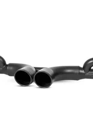 MBRP 14-19 Porsche GT3/GT3RS 3in Center Muffler Bypass 4in Tips - Black Coated Worldwide Shipping
