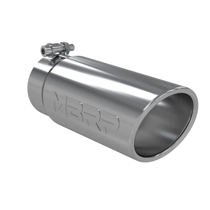 MBRP Universal Tip 4in O.D. Angled Rolled End 3 inlet 10 length Luxury