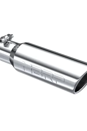 MBRP Universal Tip 3in O.D. Angled Rolled End 2 inlet 10 length Latest
