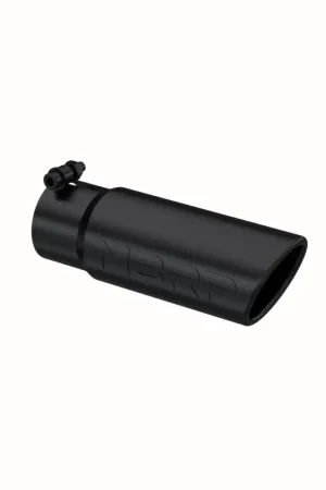 MBRP Universal Tip 3-1/2in O.D. Angled Rolled End - 3in ID Inlet 10in Length - Black Low Price