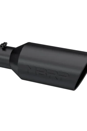MBRP Universal Exhaust Tip 7in O.D. Rolled End 4in Inlet 18in Length - Black Don’t Miss Out