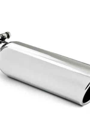 MBRP Universal Tip 3.5in OD 2.5in Inlet 12in L Angled Cut Rolled End Clampless No-Weld T304 Fast Shipping