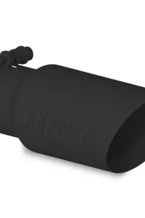 MBRP Universal Tip 4in OD 3in Inlet 10in Length Dual Wall Angled End Black Top Rated