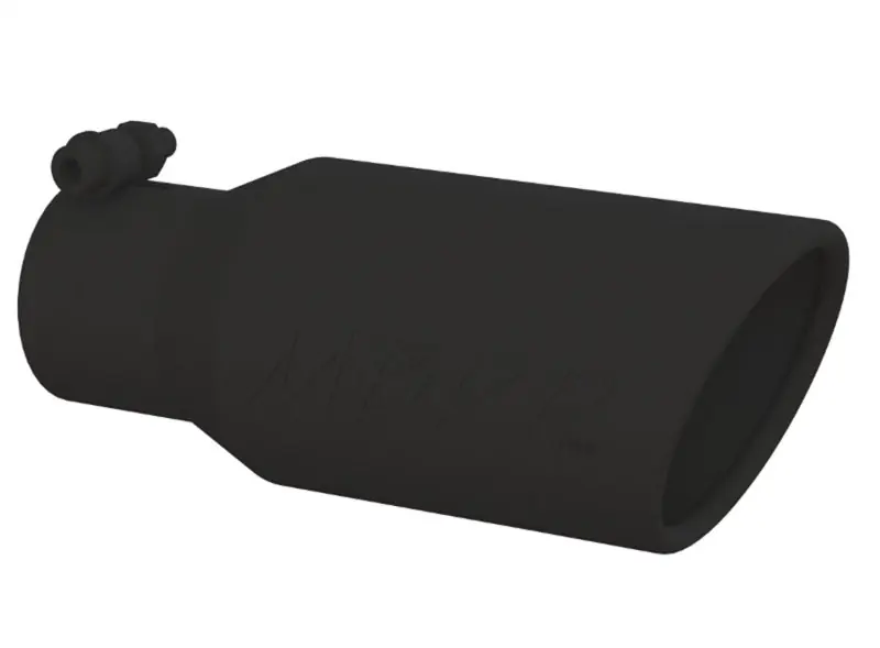 Price Drop MBRP Universal Angled Rolled End Tip 4in OD / 2-3/4in Inlet / 10in Length - Black