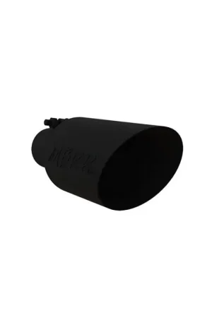Brand New MBRP Universal Dual Wall Angle Rolled End Tip 4-1/2in OD / 2-1/2in Inlet / 11in Length - Black