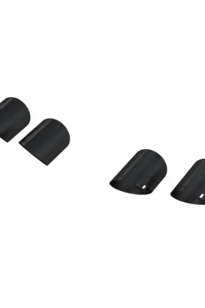 Reduced Price MBRP 15-24 Ford Mustang T304 SS 4in OD / 6.5in Length Quad Tip Cover Kit - Black Tip