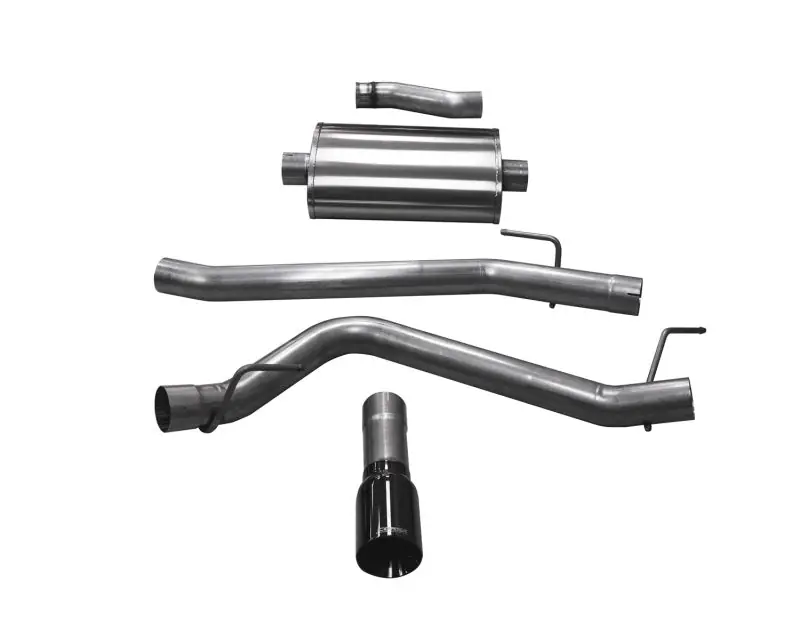 Buy Today Corsa 20-25 Jeep Gladiator JT 3.6L Single Side Exit Cat-Back Exhaust System w/ Single 4in Black Tip