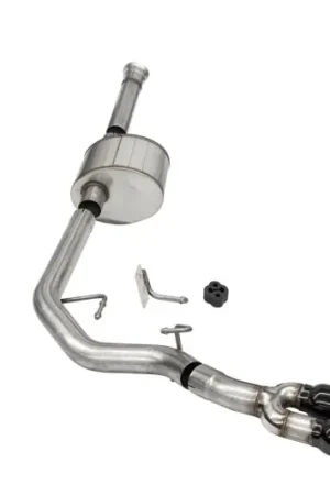 Best Price Corsa 2021-2025 Ford F-150 SuperCab/6.5in Bed 5.0L V8 Xtreme Cat-Back Front of Tire Exit-Black PVD