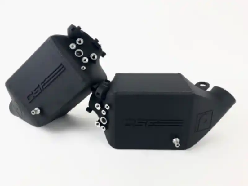 CSF 12-16 BMW M5 (F10) / 12-18 BMW M6 (F06/F12/F13) Twin Charge-Air-Cooler Set - Crinkle Black Bargain