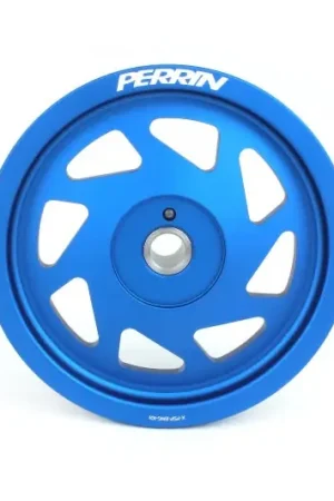 PERRIN 22-25 Subaru WRX/BRZ & Toyota GR86 / 20-25 FXT/OBXT Lightweight Crank Pulley - Blue Reduced Price