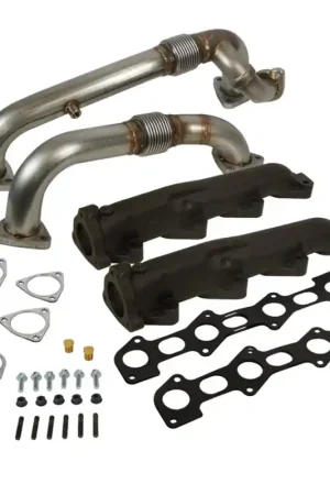 BD Diesel 08-10 Ford F-250/F-350/F-450/F-550 Powerstroke 6.4L Up Pipes Kit w/Manifold Set Holiday Sale