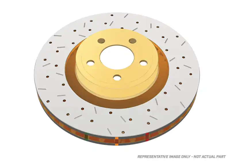 DBA 2009-2013 Cadillac CTS-V V Series Front Slotted T3 4000 Series Uni-Directional Rotor w/Black Hub Super Sale